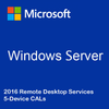 Windows Server 2016 Remote Desktop Services - 5 Device CALs