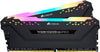 Vengeance RGB PRO 16GB (2PK 8GB) 3GHz PC4-24000 DDR4 DIMM Unbuffered Non-ECC Desktop Memory Kit with RGB Lighting - Black