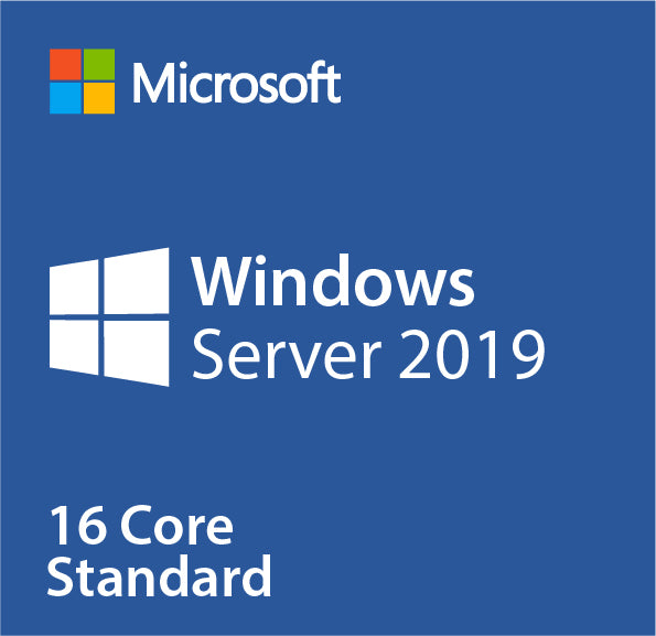 Microsoft Windows Server 2019 Standard 16 Core - Instant License, 1 Server